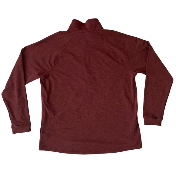L.L. Bean Half Zip Pullover Men’s Size Large Burgundy Fall - Picture 5 of 9